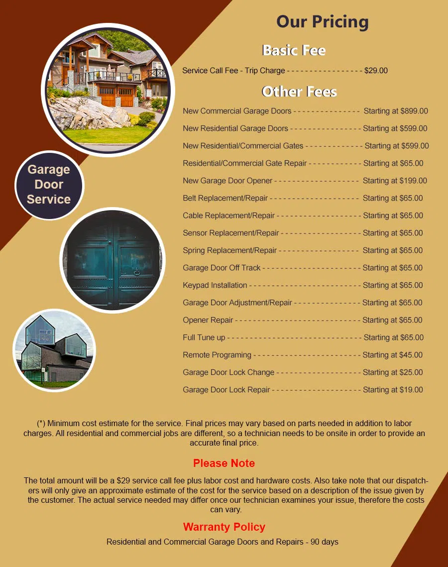 5 Star Garage Door New Market, MD 301-364-4513 - pricelist6